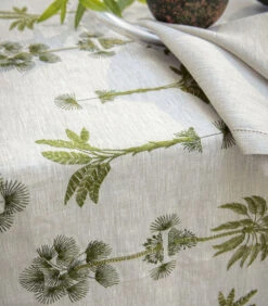 Barbade - Effen Tafellaken In Geborduurd Linnen -Beste Keukengerei Winkel 04f0120d66bd478683e4d089fddf8527