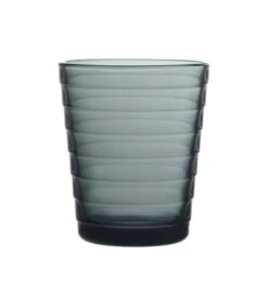 Iittala Aino Aalto Glas 22cl Donkergrijs 2 Stuks