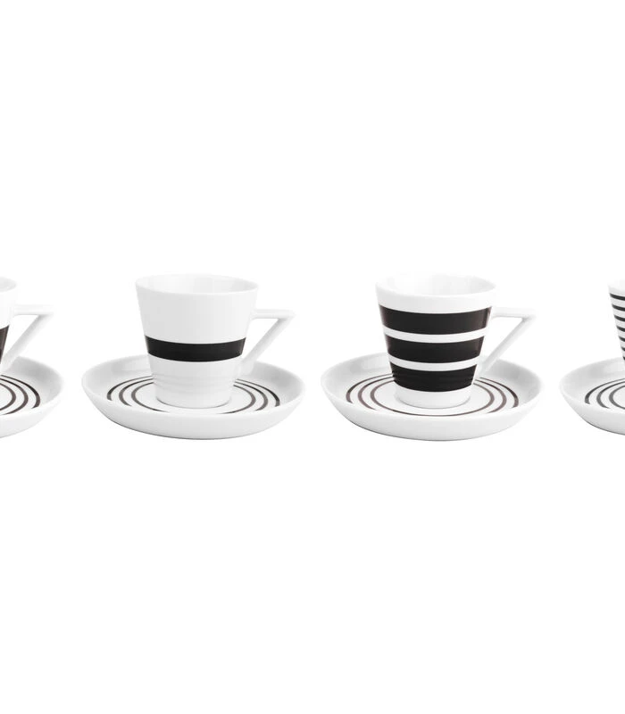 Servies 20-delig Zwart Stripes 3 Servies 20-delig Zwart Stripes