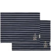Placemats Set Katoen, Streep Met Anker - Classic Anchor - Donkerblauw - 2 Stuks -Beste Keukengerei Winkel 18beae63c4a64eecb703e6585a8bfdc9