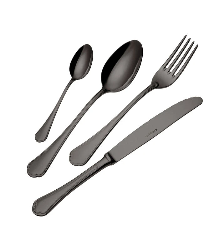 Bestekset Domus 18/10 49-delig Zwart 12-persoons 3 Bestekset Domus 18/10 49-delig Zwart 12-persoons