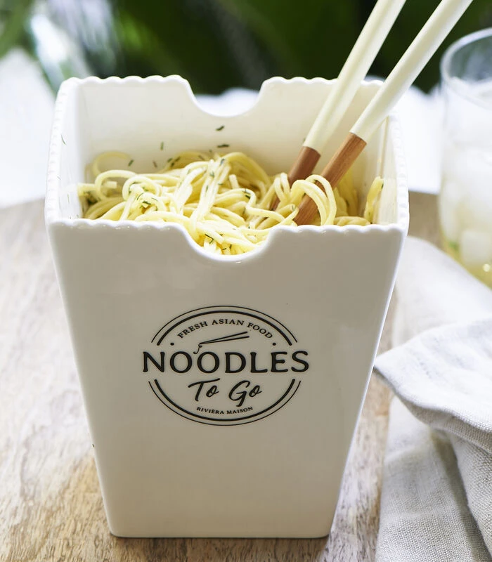 Kom 12 Cm - Fresh Asian Food Noodles To Go Bowl - Wit - Porselein- 1 Stuks 4 Kom 12 Cm - Fresh Asian Food Noodles To Go Bowl - Wit - Porselein- 1 Stuks - Afbeelding 2