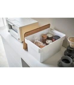 Yamazaki Bread Case With Knife Holder - Tower - White -Beste Keukengerei Winkel 2c982b5a9c3e4bb7b699c856b6598209