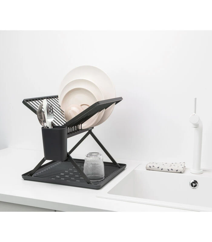 Brabantia SinkSide Inklapbaar Afdruiprek - Dark Grey 4 Brabantia SinkSide Inklapbaar Afdruiprek - Dark Grey - Afbeelding 2