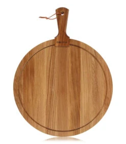 Serveerplank Rond Friends L - Duurzaam - Bruin - ⌀ 40,3 Cm