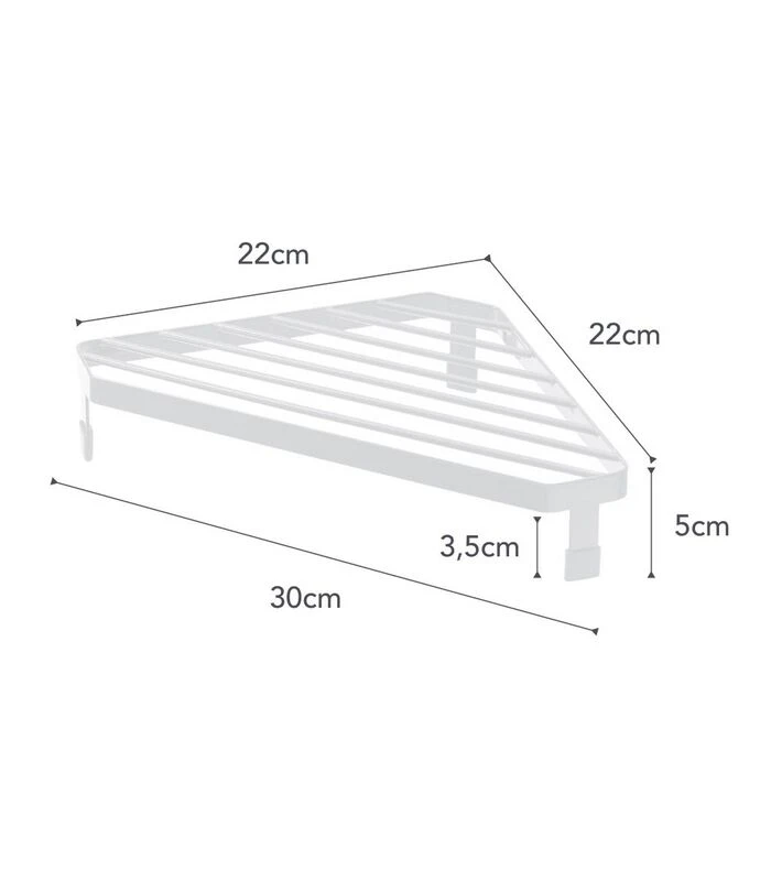 Yamazaki Stove Corner Rack - Tower - White 7 Yamazaki Stove Corner Rack - Tower - White - Afbeelding 5
