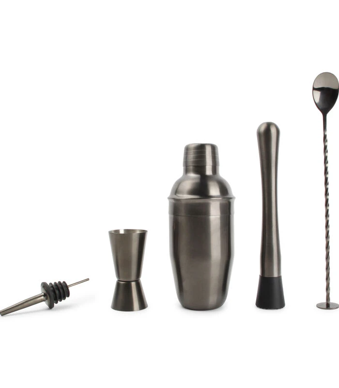 Cocktailset 7-delig Zwart Bar 3 Cocktailset 7-delig Zwart Bar