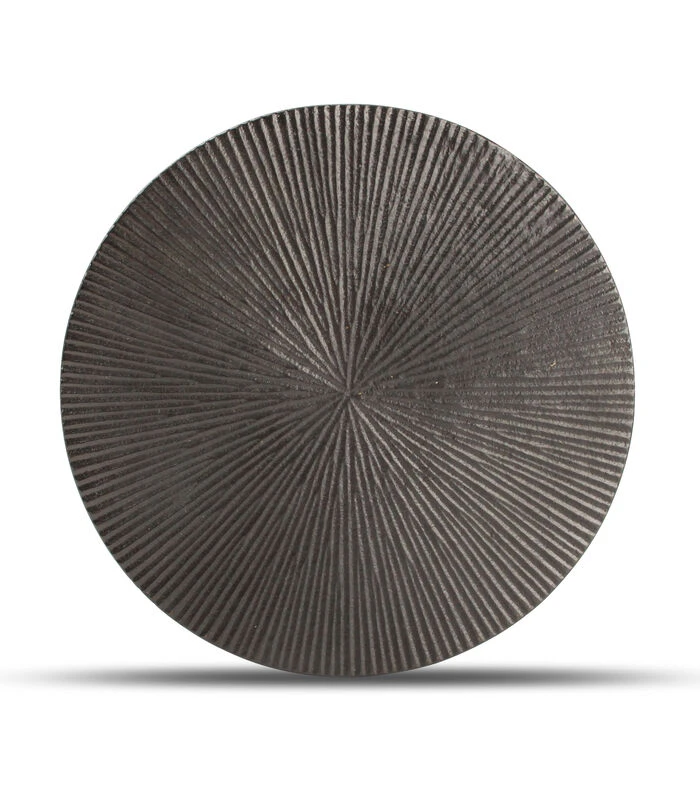 Onderzetter 26cm Geribbeld Zwart Charm 4 Onderzetter 26cm Geribbeld Zwart Charm - Afbeelding 2