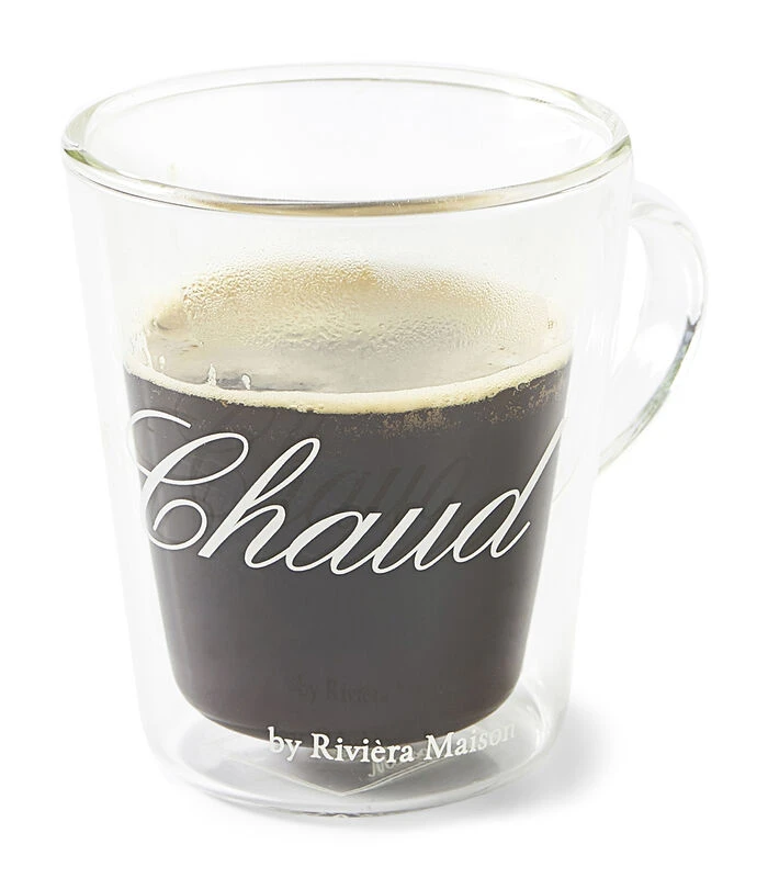 Dubbelwandige Glazen - C'est Chaud Mug M - 220ML - Set Van 4 Stuks 3 Dubbelwandige Glazen - C'est Chaud Mug M - 220ML - Set Van 4 Stuks