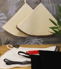 Set Van 2 Ronde Handdoeken Met Honingraatstructuur 250gr M2 7 Set Van 2 Ronde Handdoeken Met Honingraatstructuur 250gr M2 -Beste Keukengerei Winkel 4ed2b1a36ac943c799ebdf58fa6507d9