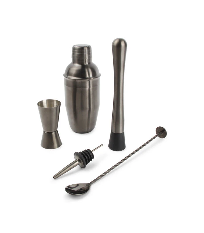 Cocktailset 7-delig Zwart Bar 4 Cocktailset 7-delig Zwart Bar - Afbeelding 2