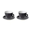 Cappuccinokop En Schotel Bart Colour Cafe 23 Cl 15 Cm Zwart Porselein 2 Stuk(s)