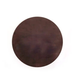 ELLIS Onderlegger Rond Donker Bruin