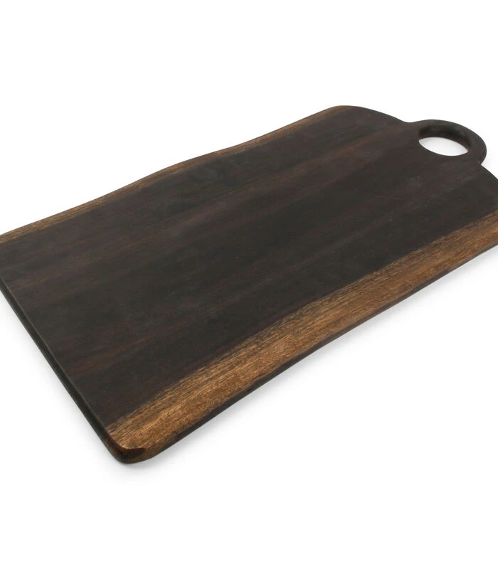 Serveerplank 50x25xH1,5cm Hout Zwart Chop 3 Serveerplank 50x25xH1,5cm Hout Zwart Chop