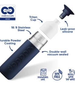 Dopper Geïsoleerde Thermosfles Insulated Breaker Blue 350ml -Beste Keukengerei Winkel 7209562772b94349b0371c0e8dadedf1
