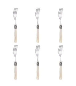 Tafelvork Mona Lisa 20.9 Cm 18/10 Zilver Offwhite 6 Stuk(s)