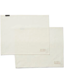 Placemat Set Katoen, Plain Onderlegger - Whisper White - Wit - 2 Stuks