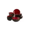 Palmer Serviesset Lava Stoneware 6-persoons 24-delig Bruin Rood -Beste Keukengerei Winkel 832a91ad10d3476f898c16b0c9f3cc6a
