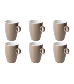 Beker Bart Colour Cafe 23 Cl Bruin Porselein 6 Stuk(s)