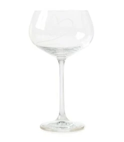 Witte Wijnglas Met Gegraveerd Hart - With Love - Transparant - 550ml
