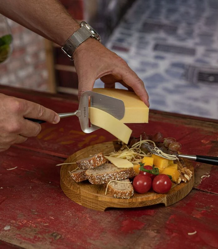Kaasschaaf Milano+ - Halfharde En Harde Kaas - Zilver/Zwart 4 Kaasschaaf Milano+ - Halfharde En Harde Kaas - Zilver/Zwart - Afbeelding 2