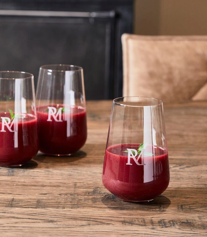 Waterglas RM Monogram Transparant - Maat M - 380ML 4 Waterglas RM Monogram Transparant - Maat M - 380ML - Afbeelding 2