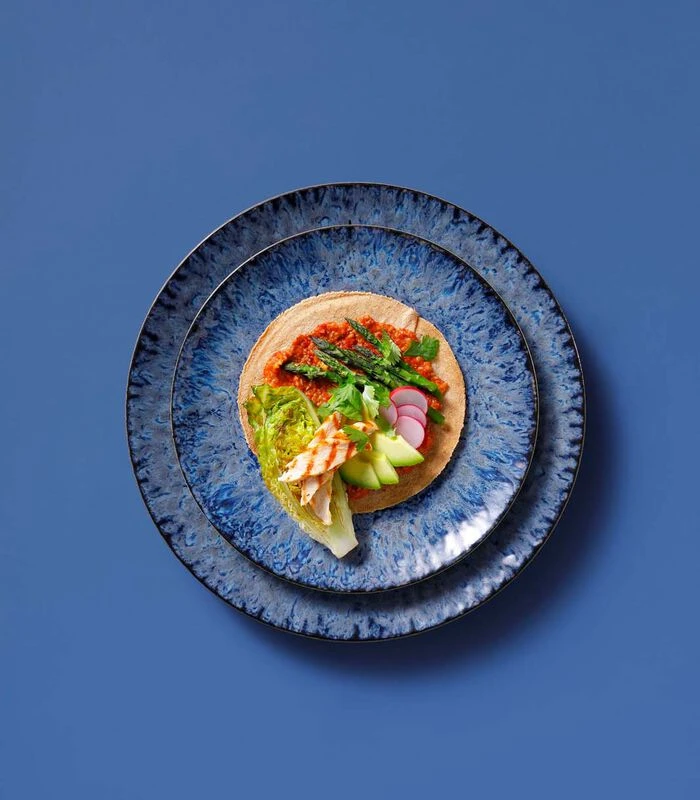 Palmer Bord Lester 27 Cm Blauw Zwart Stoneware 2 Stuk(s) 5 Palmer Bord Lester 27 Cm Blauw Zwart Stoneware 2 Stuk(s) - Afbeelding 3