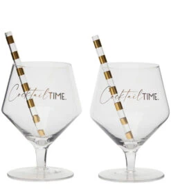 Cocktailglas Cocktail Time Transparant - 600ML - 2 Stuks