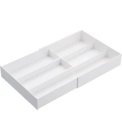 Yamazaki Extendable Cutlery Tray With Slide - Tower - White -Beste Keukengerei Winkel b36819d1fa154fee908fcbddd0692589