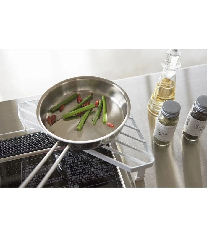 Yamazaki Stove Corner Rack - Tower - White 6 Yamazaki Stove Corner Rack - Tower - White - Afbeelding 4