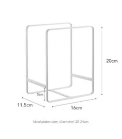 Yamazaki Dish Organizer - Tower - White 7 Yamazaki Dish Organizer - Tower - White -Beste Keukengerei Winkel c822763d7f2d4bf385d2488463843a0e