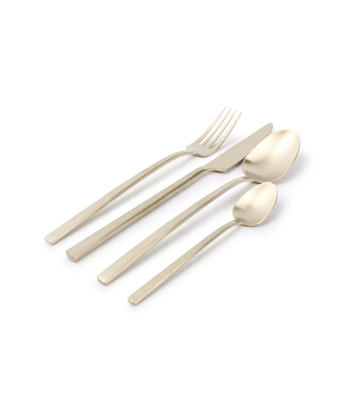 Bestekset 16-delig Mat Goud Terno 3 Bestekset 16-delig Mat Goud Terno