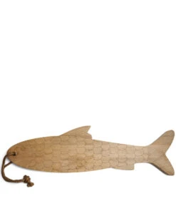 Dienblad Hout, Serveerplank Vis Decoratie - Classic Fish - Bruin