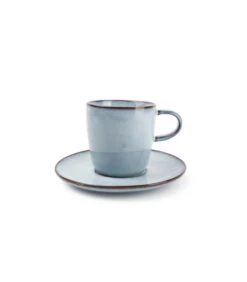 Kop 18cl En Schotel LichtBlauw Marrakesh - (x4)