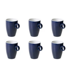 Beker Bart Colour Cafe 23 Cl Blauw Porselein 6 Stuk(s)