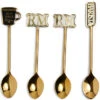 Koffielepels, Theelepels Goud, Set Van 4 - Barista - Goud -