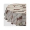 Rond Of Ovaal Gecoat Tafelkleed Stripe Patch Taupe -Beste Keukengerei Winkel d7cc136895944f2485a4ac2c2ef68312