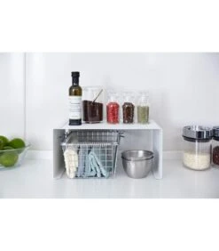 Yamazaki Stackable Kitchen Rack - Tower - White -Beste Keukengerei Winkel e318dddb07d245818346bf5db08ccf63