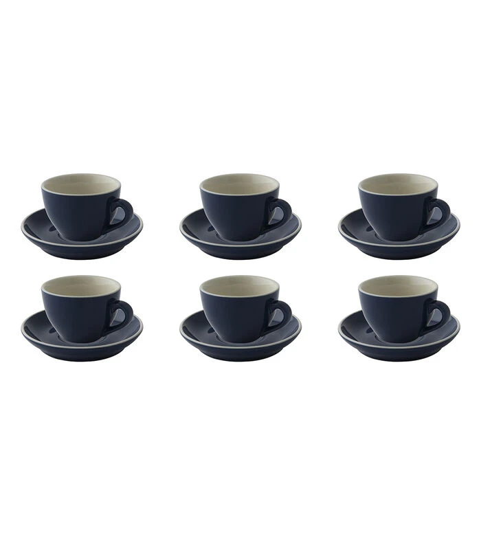 Palmer Cappuccinokop En Schotel Colors 18 Cl 14 Cm Blauw Porselein 6 Stuk(s) 3 Palmer Cappuccinokop En Schotel Colors 18 Cl 14 Cm Blauw Porselein 6 Stuk(s)