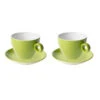 Cappuccinokop En Schotel Bart Colour Cafe 23 Cl 15 Cm Groen Porselein 2 Stuk(s)