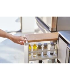 Yamazaki Slim Trolley With Grip - Tower - White -Beste Keukengerei Winkel f84d3b56265b4d9dbcfb847a3041fa25